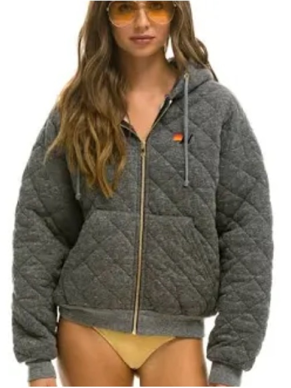 AVIATOR NATION QUILTED ZIP